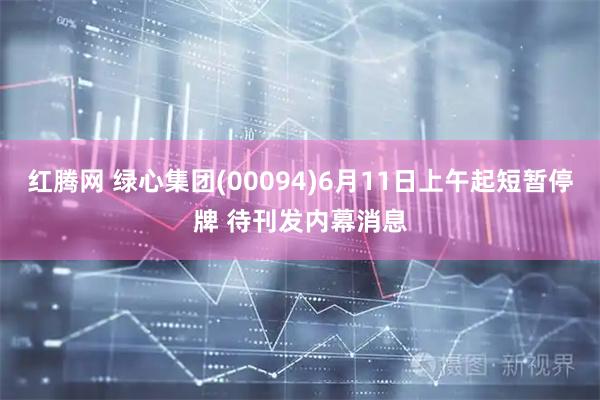 红腾网 绿心集团(00094)6月11日上午起短暂停牌 待刊发内幕消息